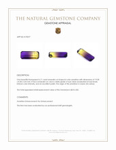 6.71 Ct. Ametrine from Ceylon (Sri Lanka) Appraisal