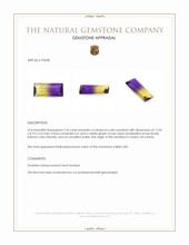 7.24 Ct. Ametrine from Ceylon (Sri Lanka) Appraisal