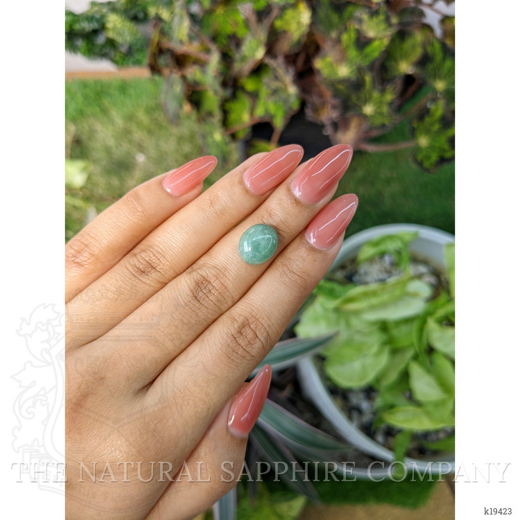 4.43 Ct. Cabochon White Opal from Burma (Myanmar)