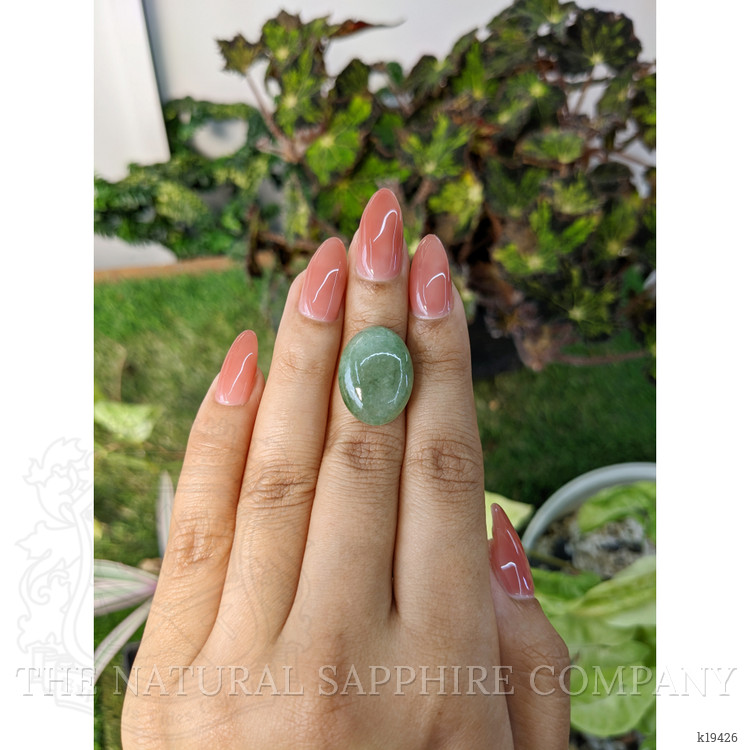 12.94 Ct. Cabochon White Opal from Burma (Myanmar)