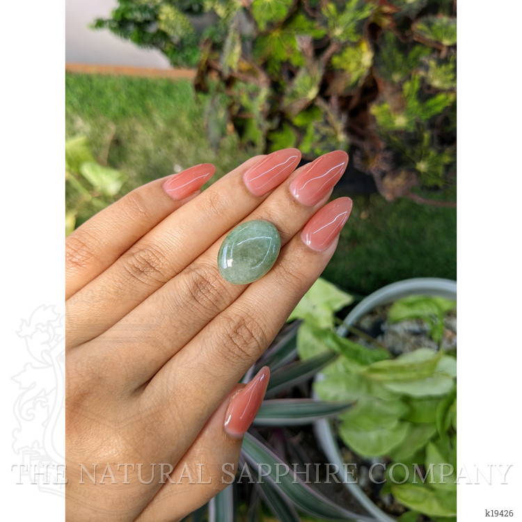 12.94 Ct. Cabochon White Opal from Burma (Myanmar)