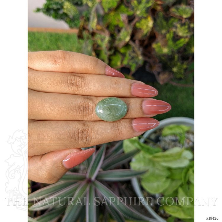 12.94 Ct. Cabochon White Opal from Burma (Myanmar)