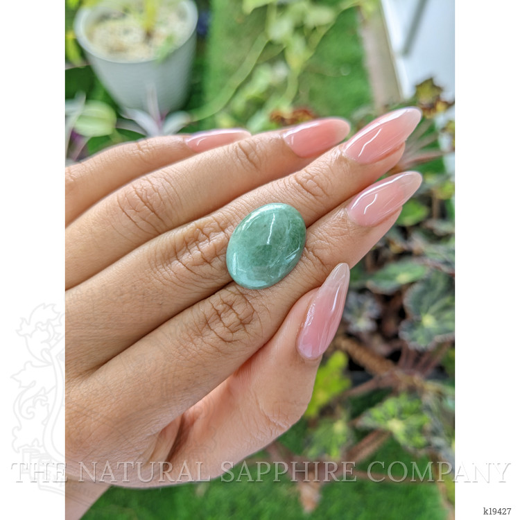 11.97 Ct. Cabochon White Opal from Burma (Myanmar)