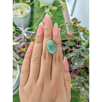 11.97 Ct. Cabochon White Opal from Burma (Myanmar) Life Style