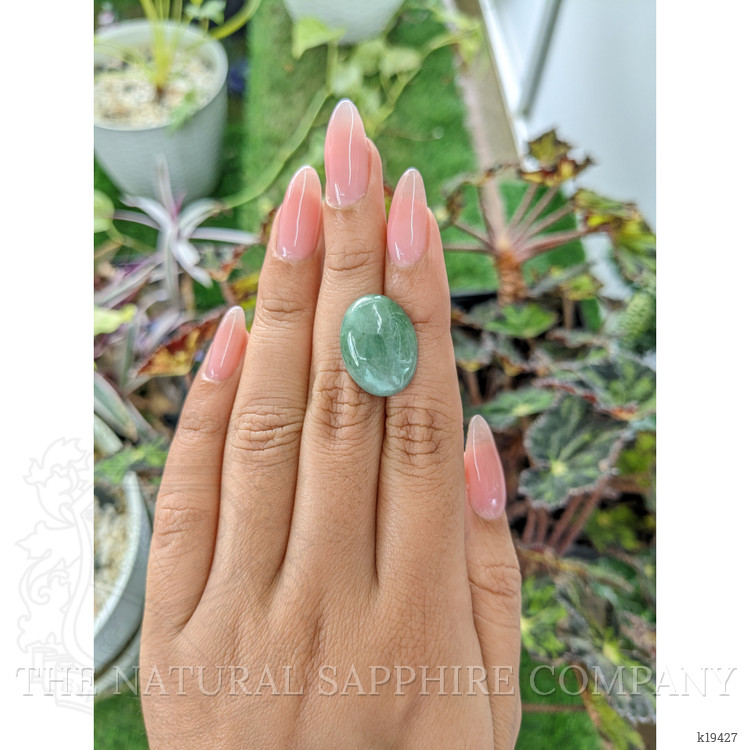 11.97 Ct. Cabochon White Opal from Burma (Myanmar)