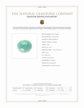 4.30 Ct. Greenish Blue Cabochon Jade from Burma (Myanmar) Scan Report
