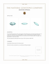 4.20 Ct. Aquamarine from Ceylon (Sri Lanka) Appraisal