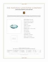 4.20 Ct. Aquamarine from Ceylon (Sri Lanka) Scan Report