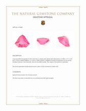 0.38 Ct. Pink Spinel from Tanzania Appraisal
