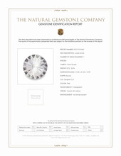 26.96 Ct. Pink Rose Quartz from Ceylon (Sri Lanka) Scan Report