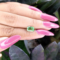 1.56 Ct. Tsavorite Garnet from Tanzania Life Style