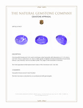 5.65 Ct. Cabochon Tanzanite from Tanzania Appraisal