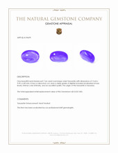 7.66 Ct. Cabochon Tanzanite from Tanzania Appraisal
