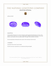 7.66 Ct. Cabochon Tanzanite from Tanzania Appraisal