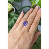 7.66 Ct. Cabochon Tanzanite from Tanzania Life Style