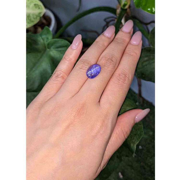 7.66 Ct. Cabochon Tanzanite from Tanzania