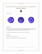 23.23 Ct. Cabochon Tanzanite from Tanzania Appraisal