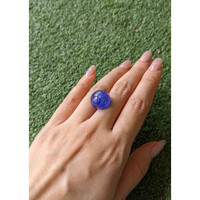 23.23 Ct. Cabochon Tanzanite from Tanzania Life Style