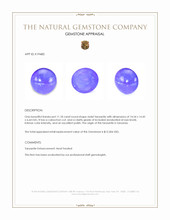 11.18 Ct. Cabochon Tanzanite from Tanzania Appraisal
