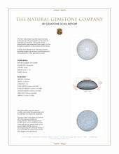 11.18 Ct. Cabochon Tanzanite from Tanzania 3 D Scan Report