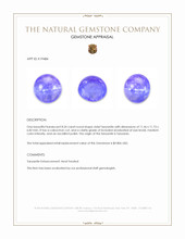 8.24 Ct. Cabochon Tanzanite from Tanzania Appraisal