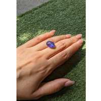 11.45 Ct. Cabochon Tanzanite from Tanzania Life Style