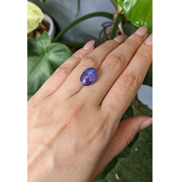 11.45 Ct. Cabochon Tanzanite from Tanzania