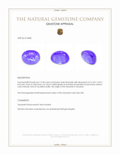 13.30 Ct. Cabochon Tanzanite from Tanzania Appraisal
