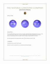 22.52 Ct. Cabochon Tanzanite from Tanzania Appraisal