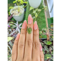 3.05 Ct. Cabochon White Opal from Burma (Myanmar) Life Style