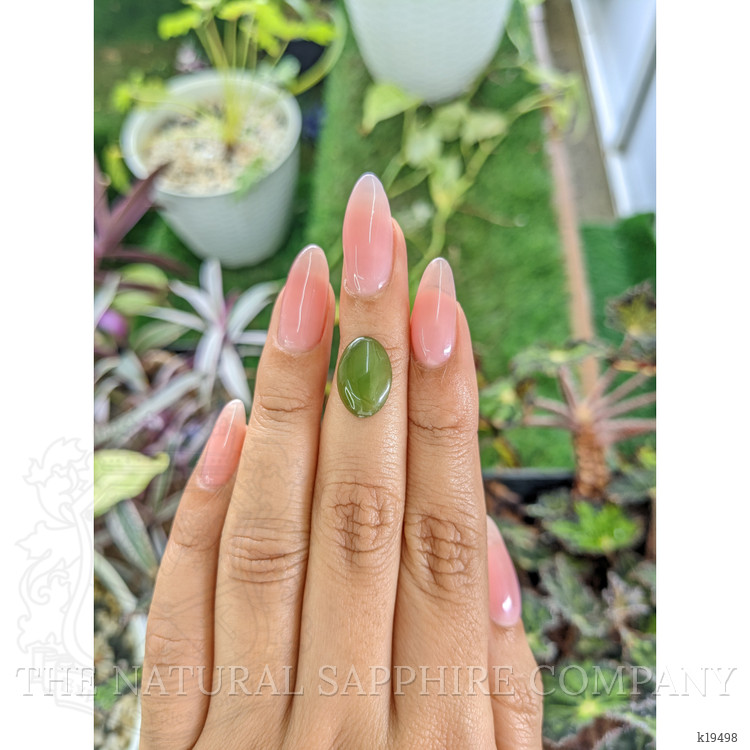 3.05 Ct. Cabochon White Opal from Burma (Myanmar)