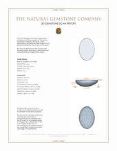 3.05 Ct. Cabochon White Opal from Burma (Myanmar) 3 D Scan Report
