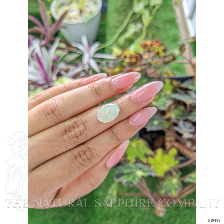 4.56 Ct. Cabochon White Opal from Burma (Myanmar)