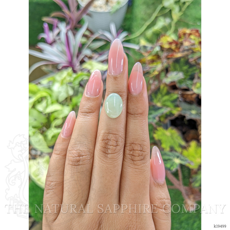 4.56 Ct. Cabochon White Opal from Burma (Myanmar)