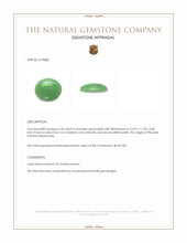 5.45 Ct. Green Cabochon Jade from Burma (Myanmar) Appraisal