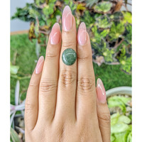 6.85 Ct. Cabochon White Opal from Burma (Myanmar) Life Style