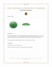 5.47 Ct. Green Cabochon Jade from Burma (Myanmar) Appraisal