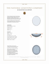 5.47 Ct. Cabochon White Opal from Burma (Myanmar) 3 D Scan Report