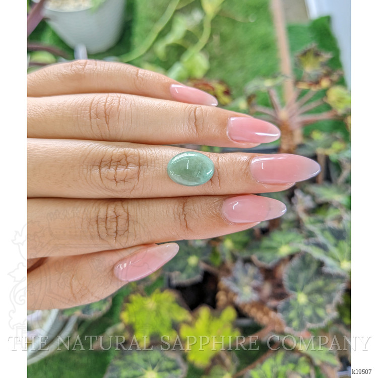 5.81 Ct. Cabochon White Opal from Burma (Myanmar)