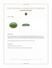 4.44 Ct. Cabochon Jade from Burma (Myanmar) Appraisal