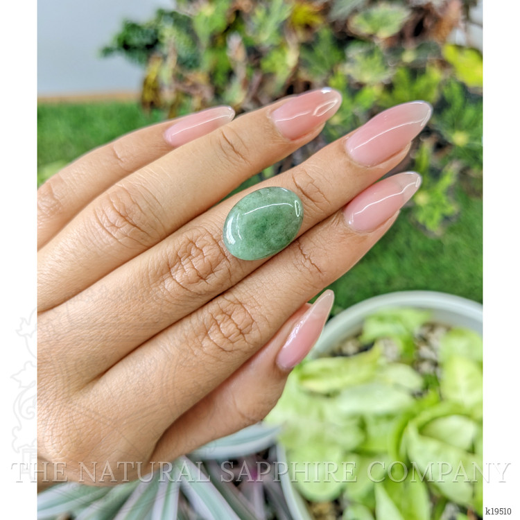 9.89 Ct. Cabochon White Opal from Burma (Myanmar)