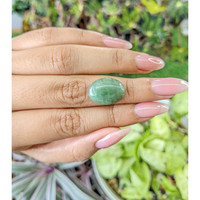 9.89 Ct. Cabochon White Opal from Burma (Myanmar) Life Style