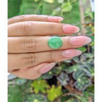 6.20 Ct. Cabochon White Opal from Burma (Myanmar) Life Style