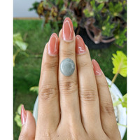 7.21 Ct. Cabochon White Opal from Burma (Myanmar) Life Style