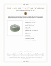 4.82 Ct. Grey Cabochon Jade from Burma (Myanmar) Scan Report