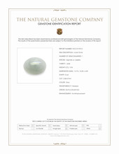5.06 Ct. Grey Cabochon Jade from Burma (Myanmar) Scan Report