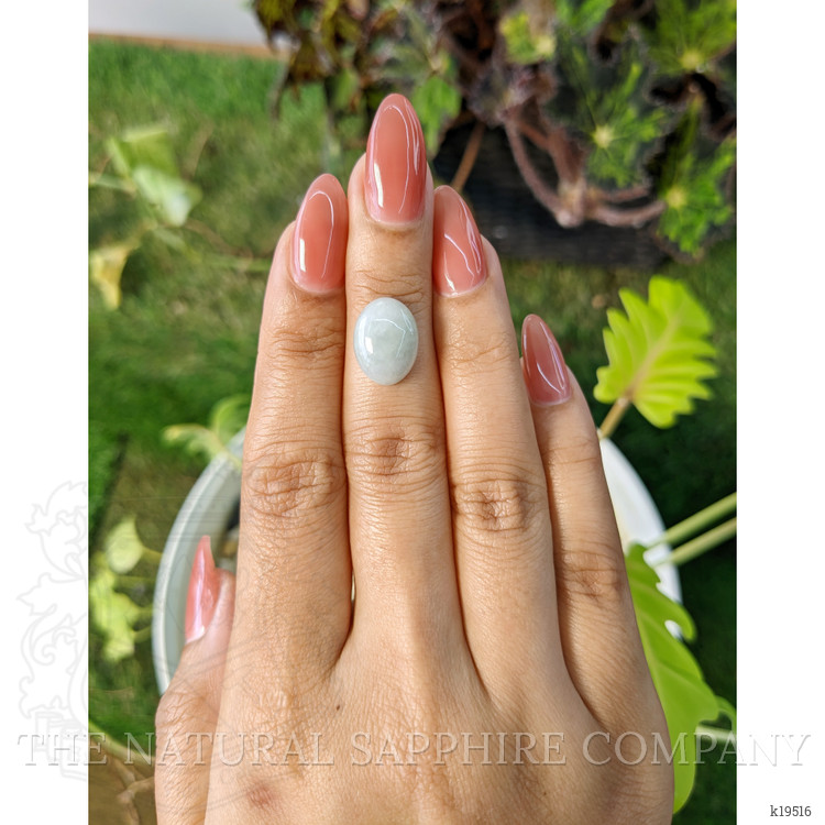 5.06 Ct. Cabochon White Opal from Burma (Myanmar)