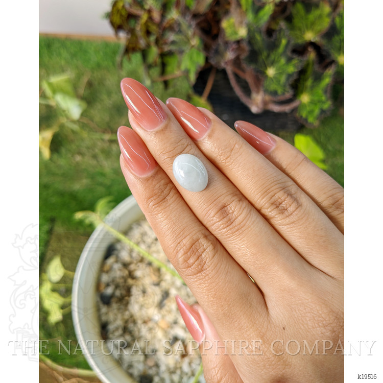 5.06 Ct. Cabochon White Opal from Burma (Myanmar)