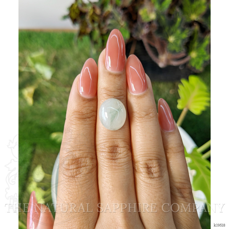 8.11 Ct. Cabochon White Opal from Burma (Myanmar)