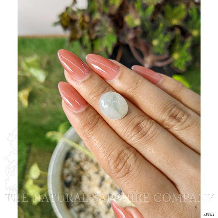 8.11 Ct. Cabochon White Opal from Burma (Myanmar)